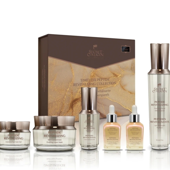 NIB 6 Piece Set Secret Collagen Timeless Peptide...